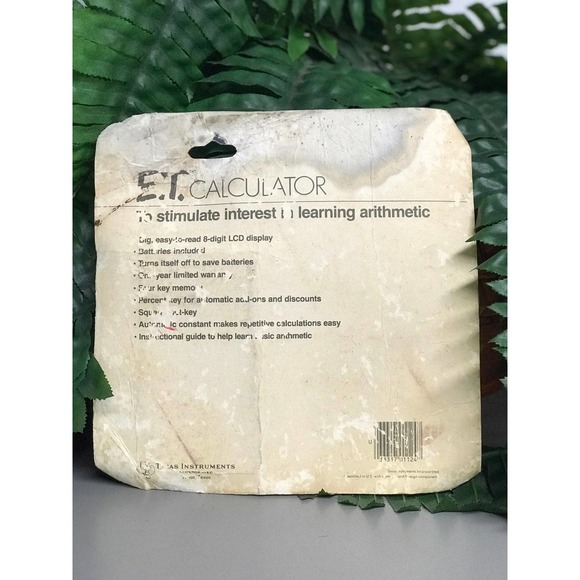 Vtg 1982 Texas Instruments E.T. Calculator - Picture 4 of 5